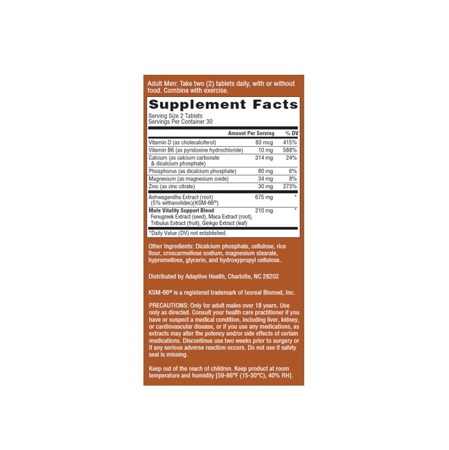 slide 5 of 5, Ageless Male Vitamins, 60 ct