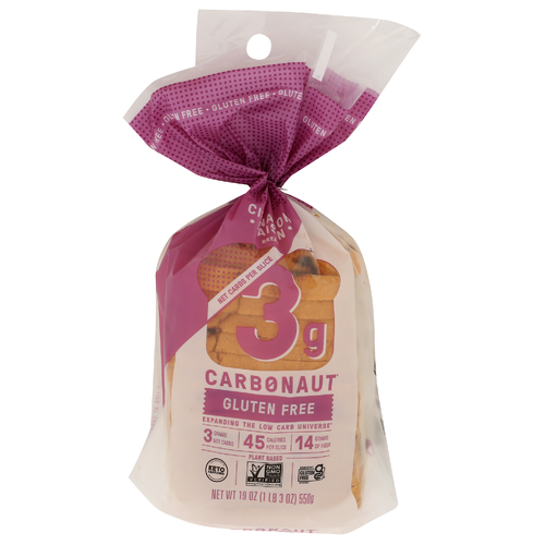 slide 1 of 1, Carbonaut Cinnamon Raisin Gluten-Free Bread, 19 oz