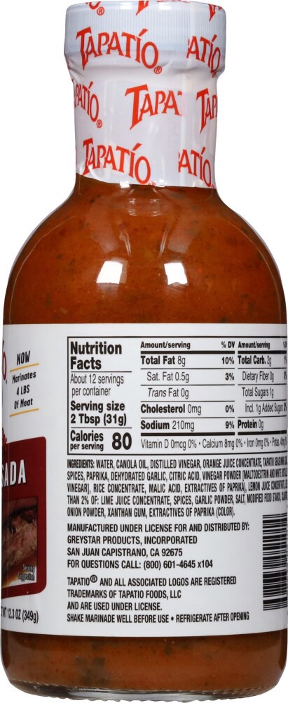 slide 3 of 4, Tapatio Traditional Carne Asada Marinade 12.3 oz, 12.3 oz