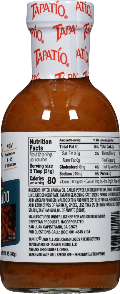 slide 2 of 4, Tapatio Pollo Asado Citrus Marinade 12.8 oz, 12.8 oz