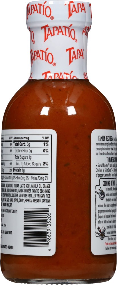 slide 4 of 4, Tapatio Classic Spicy Fajita Cooking Sauce, 13.6 oz