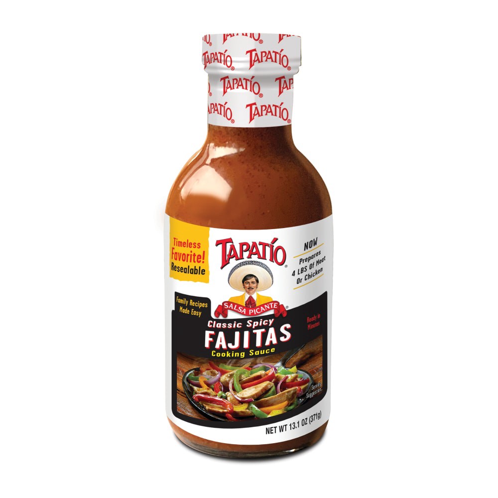 slide 3 of 4, Tapatio Classic Spicy Fajita Cooking Sauce, 13.6 oz