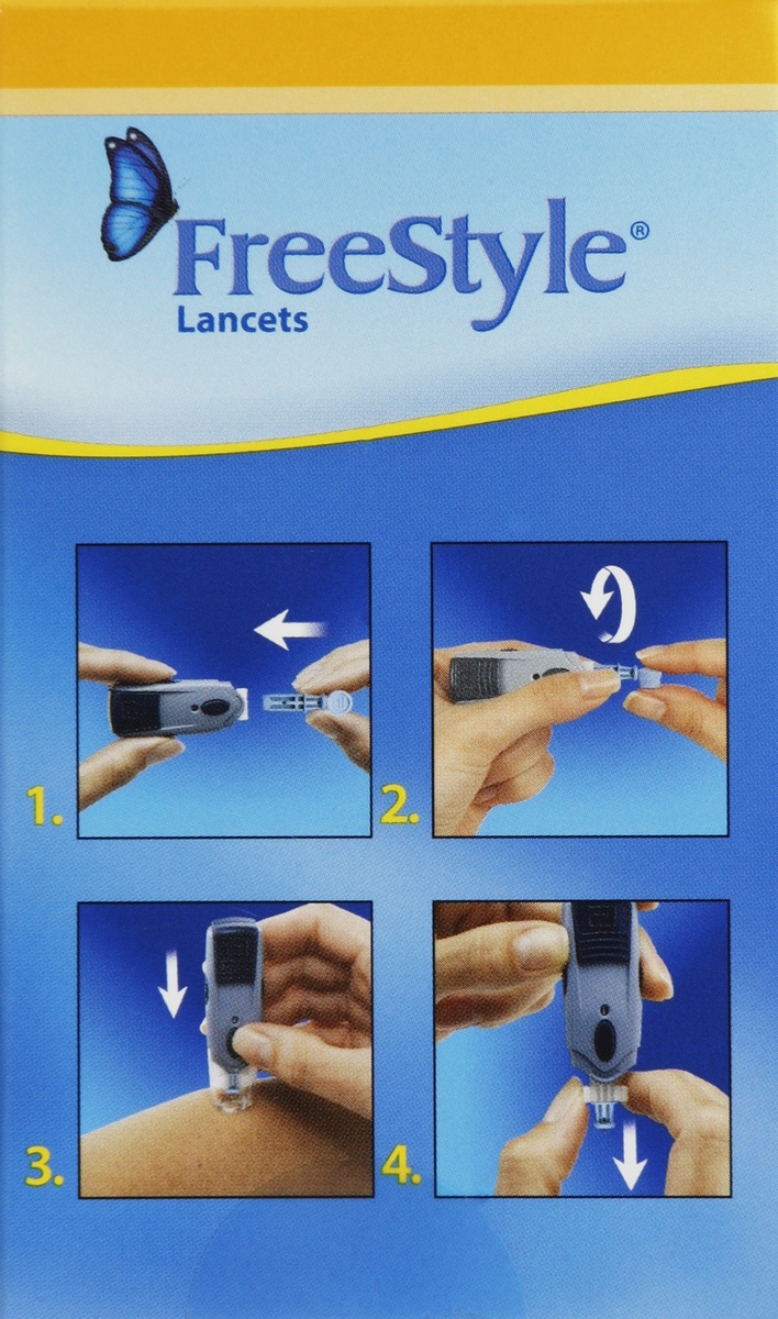 slide 5 of 5, FreeStyle Sterile Lancets, 100 ct