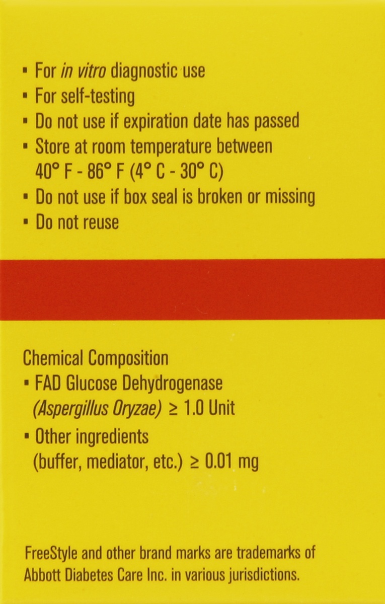 slide 3 of 5, FreeStyle Lite Blood Glucose Test Strip, 50 ct