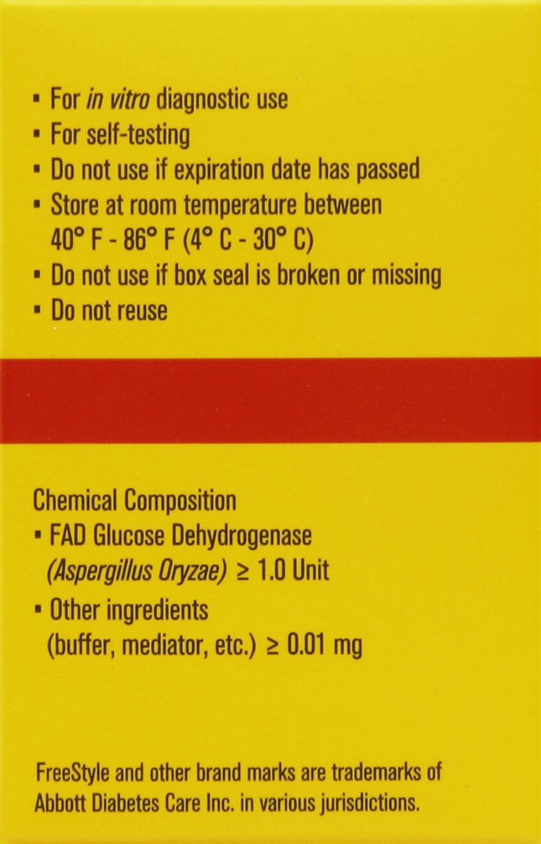 slide 4 of 5, FreeStyle Lite Blood Glucose Test Strips, 100 ct