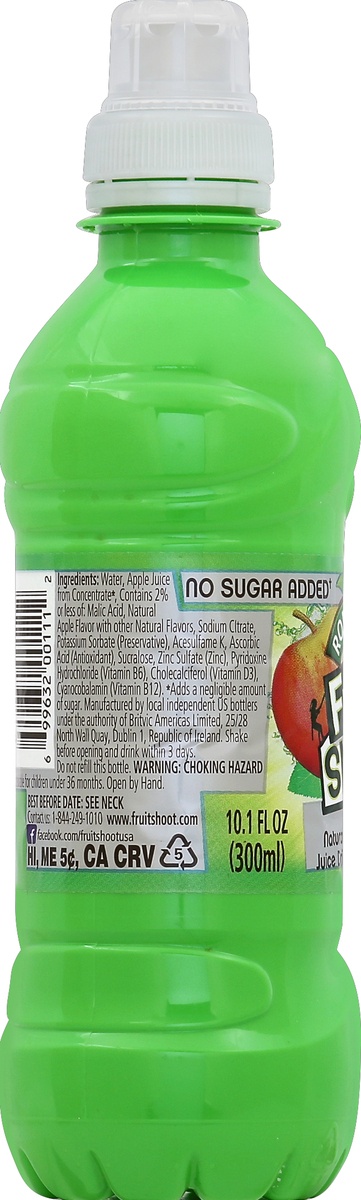 slide 3 of 4, Robinson's Fruit Shoot No Added Sugar Apple, 10.1 fl oz