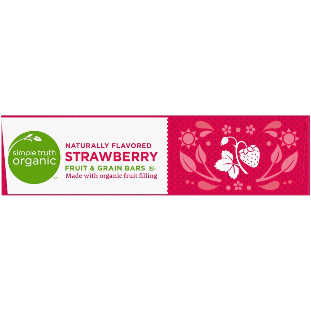 slide 3 of 4, Simple Truth Organic Strawberry Fruit & Grain Bars, 6 ct; 1.3 oz