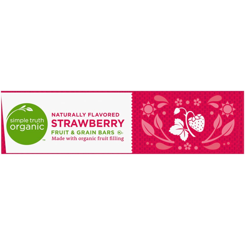 slide 2 of 4, Simple Truth Organic Strawberry Fruit & Grain Bars, 6 ct; 1.3 oz