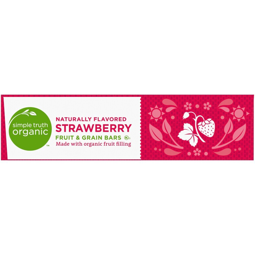 slide 4 of 4, Simple Truth Organic Strawberry Fruit & Grain Bars, 6 ct; 1.3 oz
