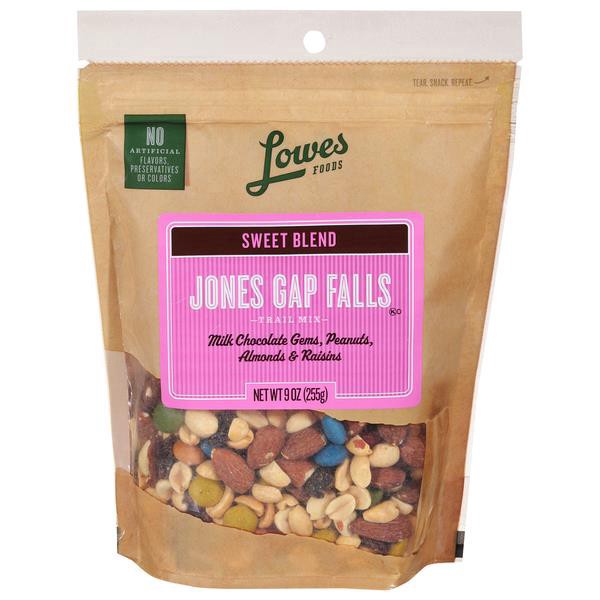 slide 1 of 1, Lowes Foods Sweet Blend Jones Gap Falls Trail Mix, 9 oz