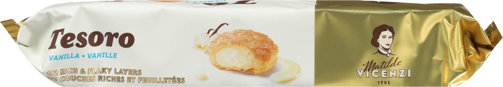 slide 2 of 2, Matilde Vicenzi Tesoro Cream-Filled Vanilla Bite-Size Puff Pastry 12 Each, 12 ct