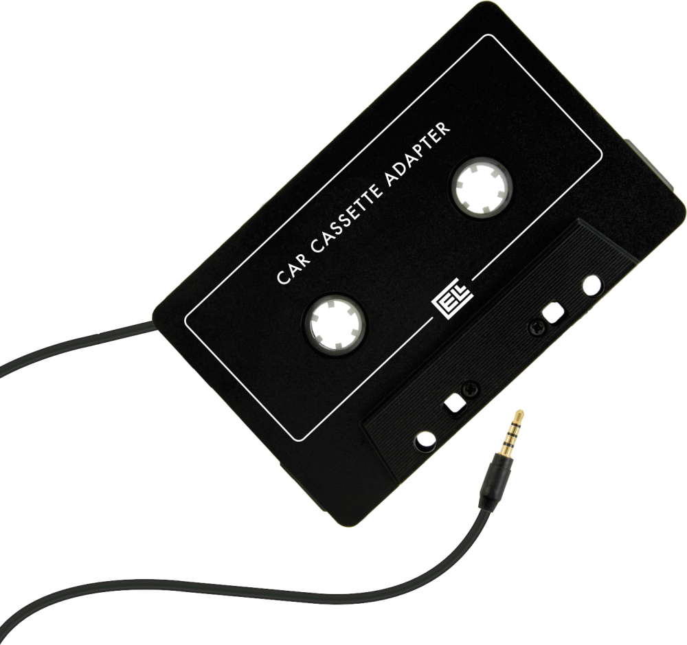 slide 3 of 3, Zgear 3.5Mm Audio Cassette Adapter - Black, 3 ft