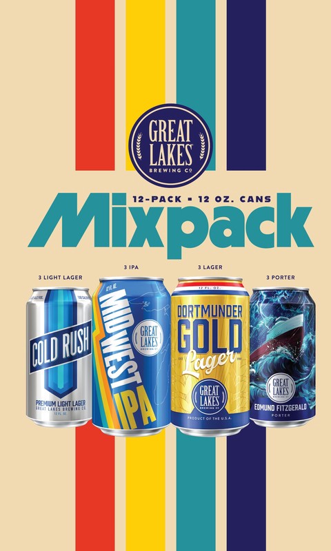 slide 3 of 3, Great Lakes Brewing Co. Great Lakes Mix Pack 12-pack Can, 12 ct; 12 oz