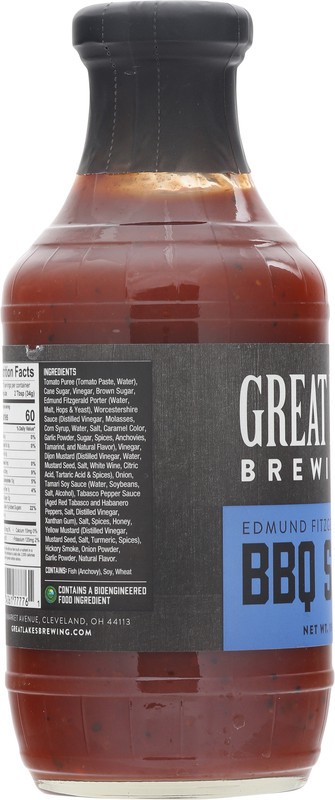 slide 5 of 5, Great Lakes Brewing Co. Edmund Fitzgerald Porter BBQ Sauce 19 oz, 19 oz