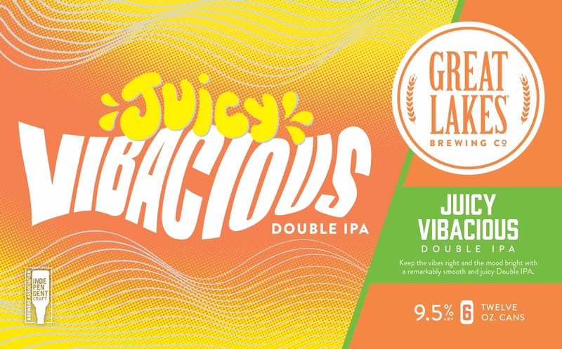 slide 4 of 4, Great Lakes Brewing Co. Great Lakes Juicy Vibacious Double IPA 6 pack, 12 oz cans, 9.5% ABV, 6 ct; 12 oz