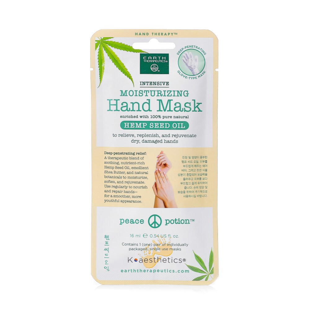 slide 2 of 2, Earth Therapeutics Hemp Seed Oil Hand Mask, 1 pair