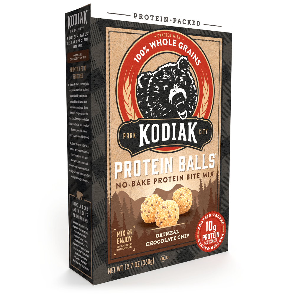 slide 3 of 6, Kodiak Cakes Protein Balls, Oatmeal Chocolate Chip, 12.7 oz, 12.7 oz