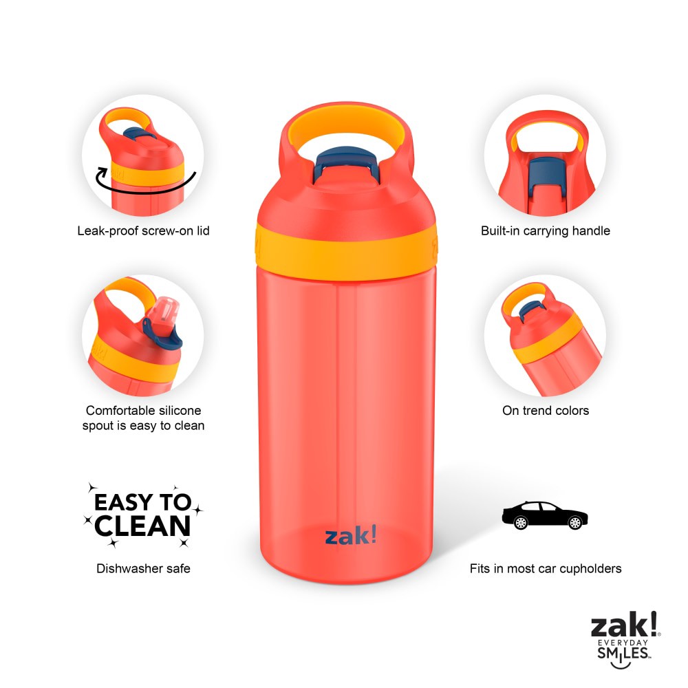 slide 4 of 5, Zak! Designs Plastic Water Bottle, 1 ct