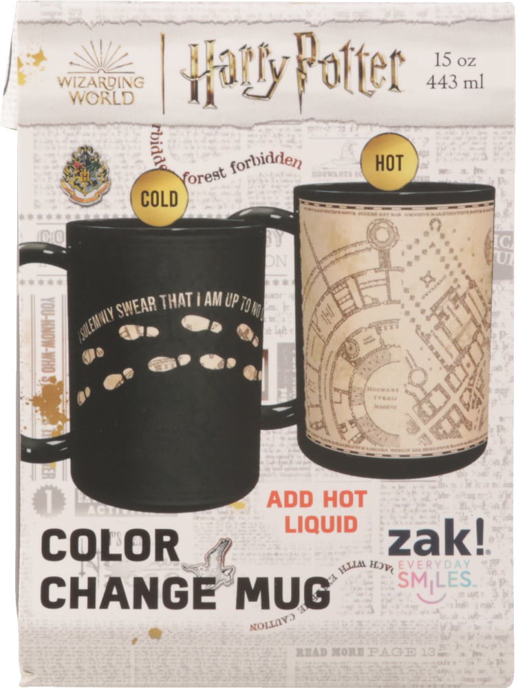 slide 2 of 6, Zak Design Harry Potter Deathly Hallows 2 Color Change Lg Ceramic Mug In Window Box, 1 ct
