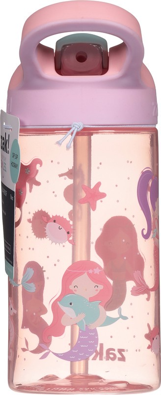 slide 4 of 4, Zak! Designs Everyday Smiles 16 oz Leak-Proof Mermaid PP Atlantic Bottle 1 Each, 1 ct