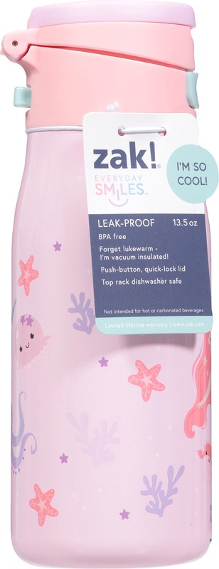 slide 2 of 4, Zak! 13.5 Oz Mermaid Vacuum Pasco Bottle, 1 ct