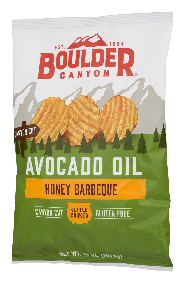 slide 4 of 11, Boulder Canyon Avocado Honey BBQ Wavy Chips, 10 oz