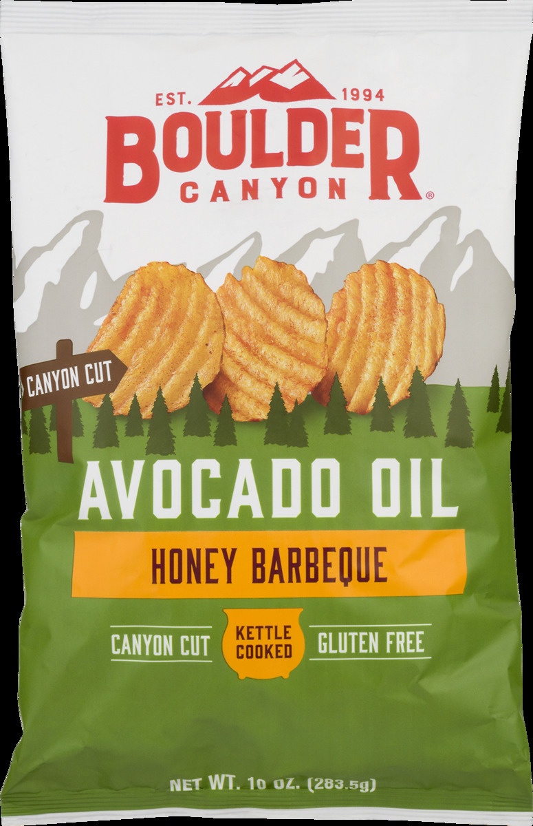 slide 9 of 11, Boulder Canyon Avocado Honey BBQ Wavy Chips, 10 oz