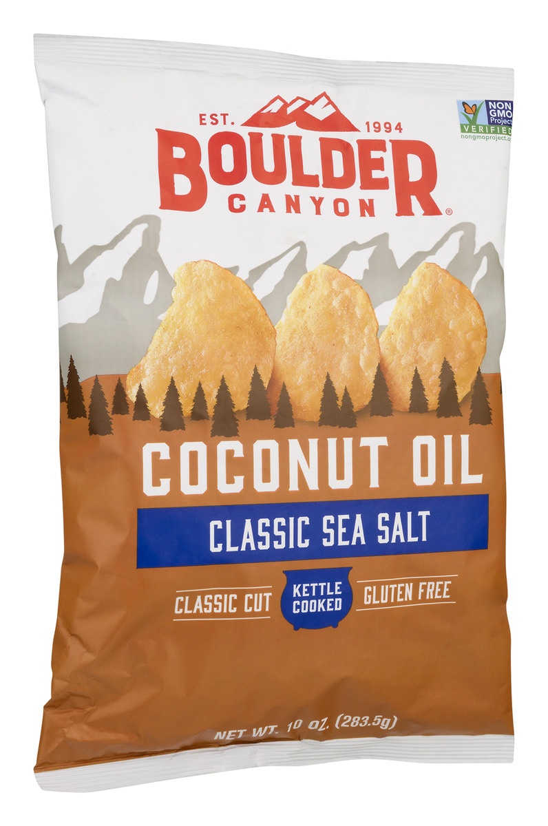 slide 10 of 11, Boulder Canyon Sea Salt Coconut Oil Kettle Potato Chips, 10 oz