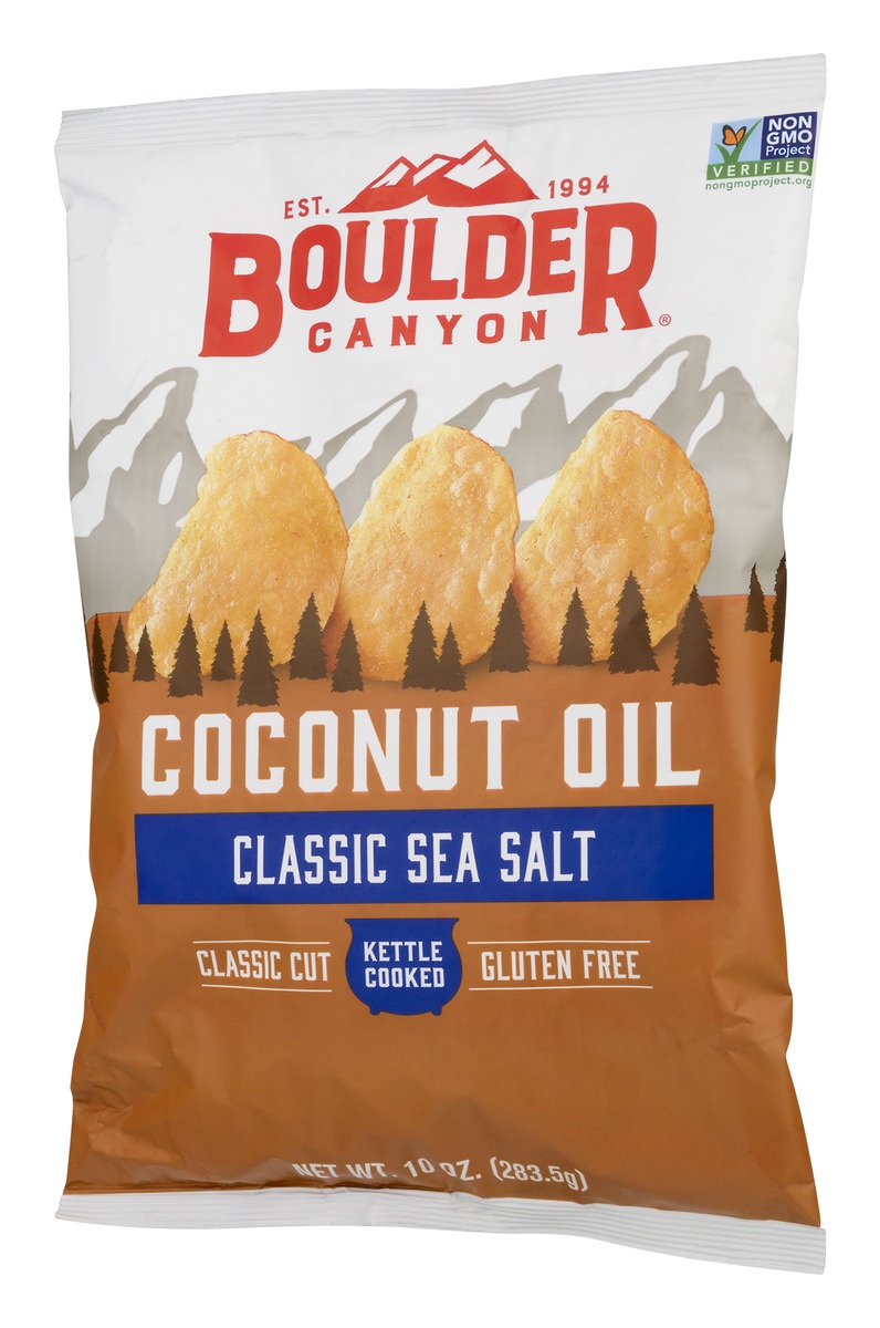 slide 6 of 11, Boulder Canyon Sea Salt Coconut Oil Kettle Potato Chips, 10 oz