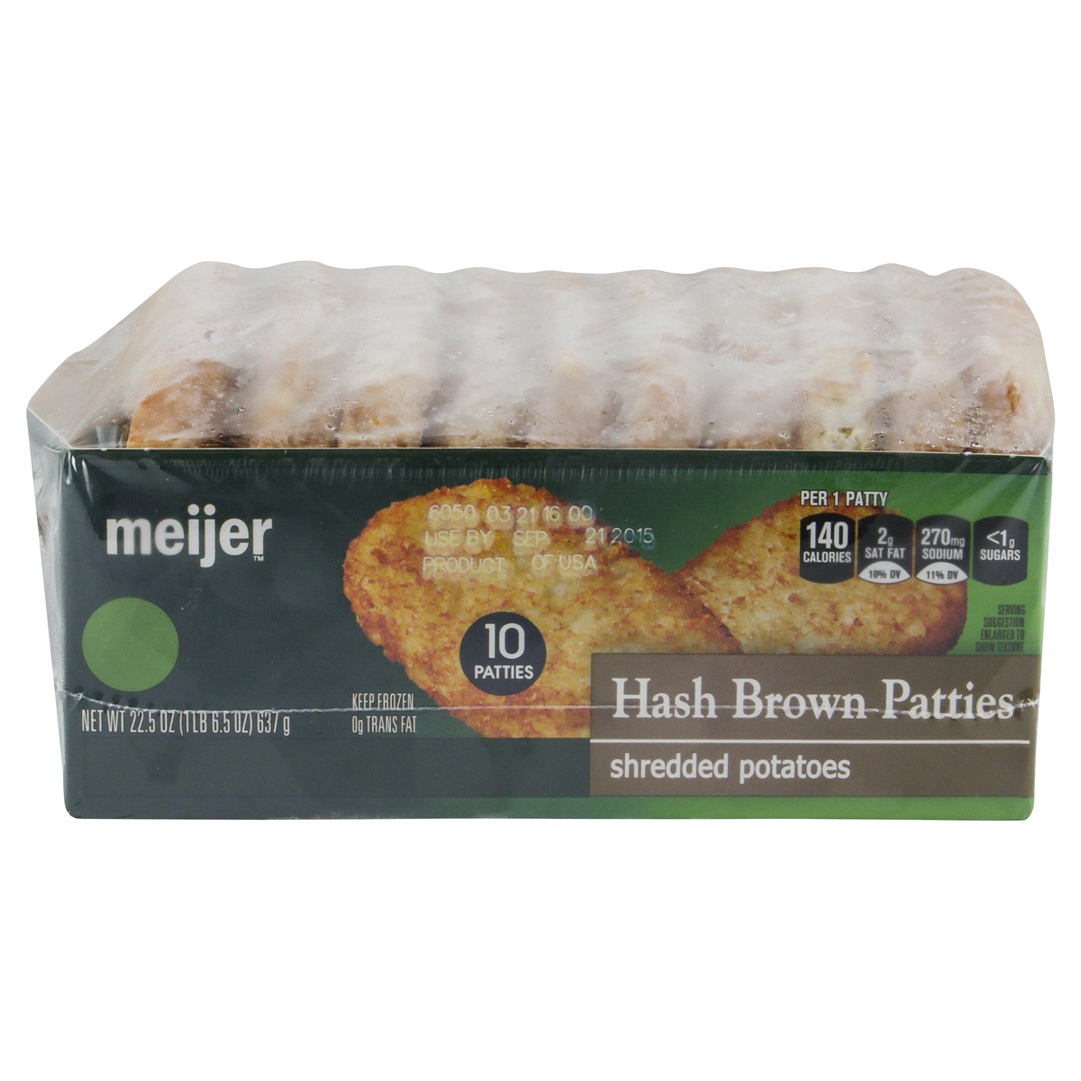 slide 4 of 5, Meijer Hash Browns Patties, 10 ct