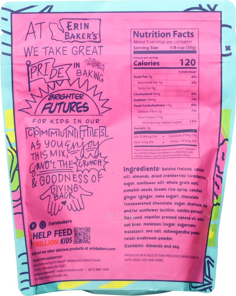 slide 2 of 2, Erin Baker's Immunity Small Batch Snack Mix 10 oz, 10 oz