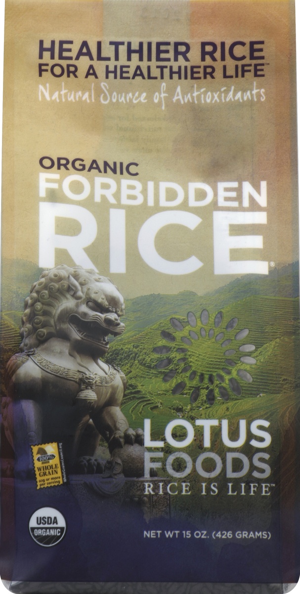 slide 4 of 4, Lotus Foods Organic Forbidden Rice 15 oz, 15 oz