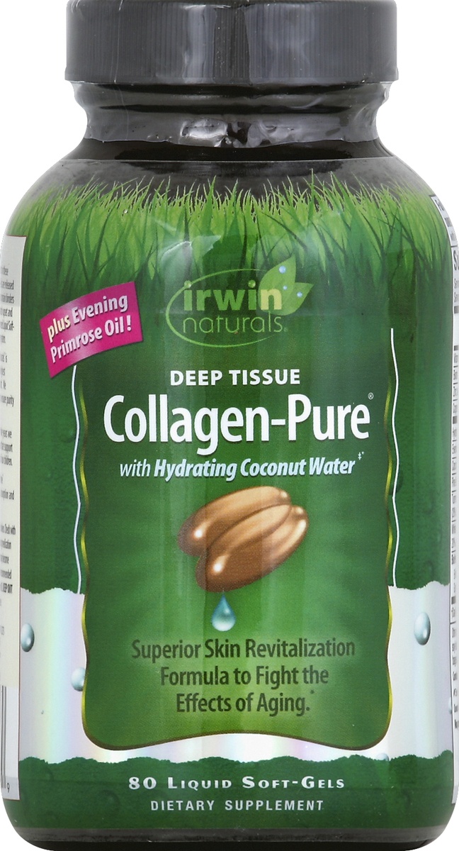 slide 3 of 4, Irwin Naturals Collagen Pure, 80 ct