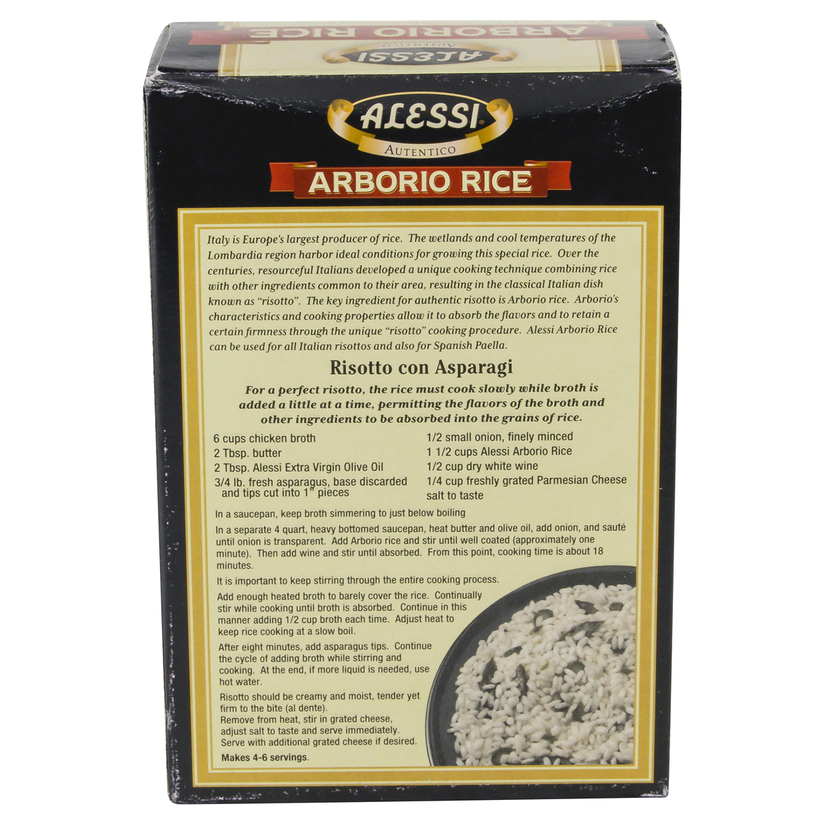 slide 5 of 5, Alessi Arborio Rice, 26.4 oz