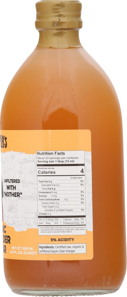 slide 2 of 4, Nonna Pia's Apple Cider Vinegar, 16.9 fl oz