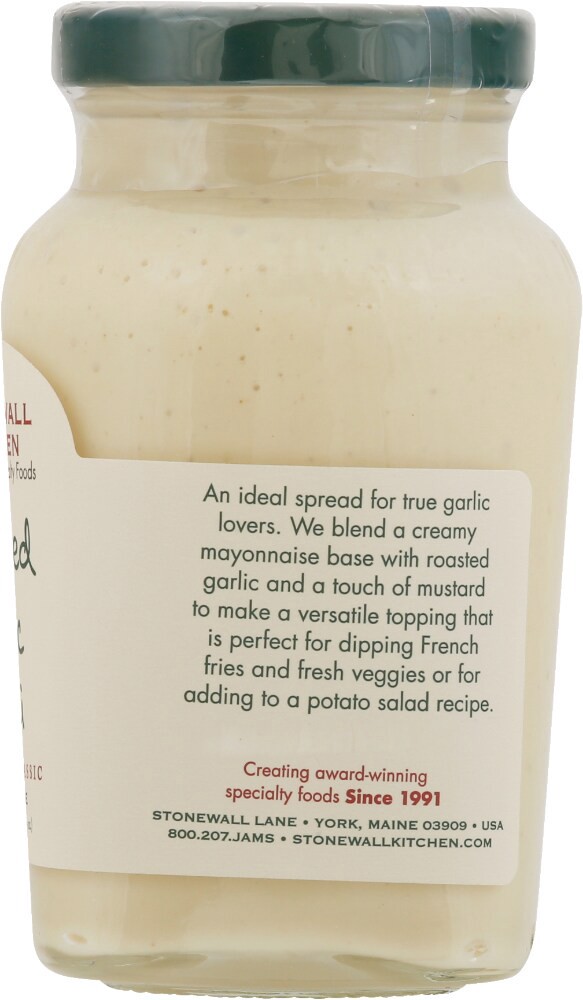 slide 3 of 3, Stonewall Kitchen Aioli, Gluten Free, Roasted Garlic, 10.25 oz