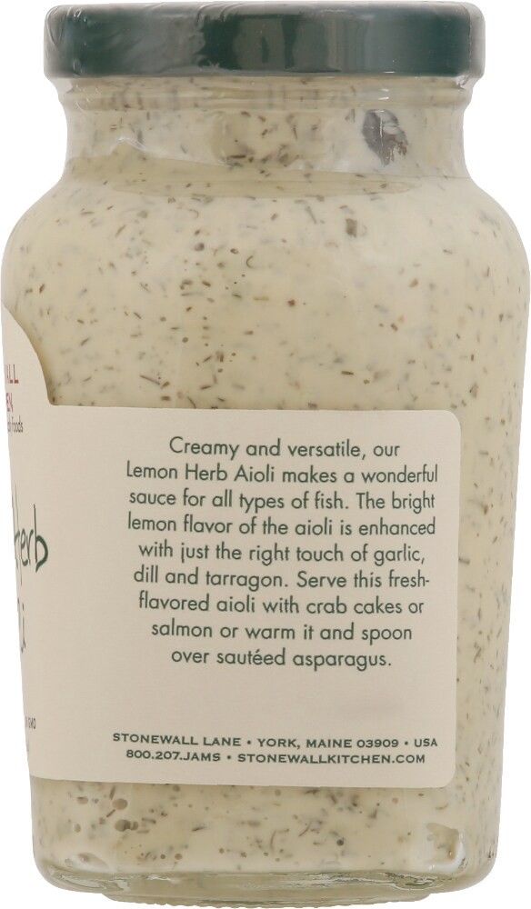 slide 3 of 3, Stonewall Kitchen Aioli Lemon Herb - 10.25 Oz, 10.25 oz