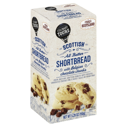 slide 1 of 1, Culinary Tours Scottish All Butter Shortbread With Belgian Chocolate Chunks, 5.29 oz