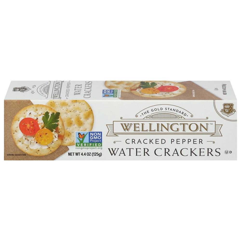 slide 2 of 3, Wellington Cracked Pepper Water Crackers 4.4 oz, 4.4 oz