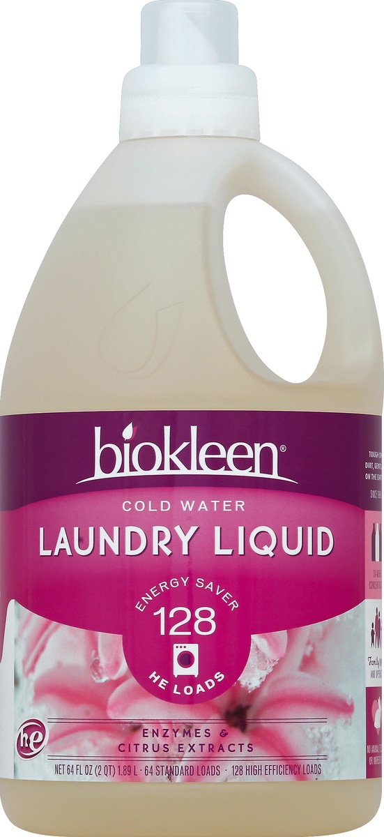 slide 2 of 2, Biokleen Cold Water Laundry Liquid, 64 fl oz