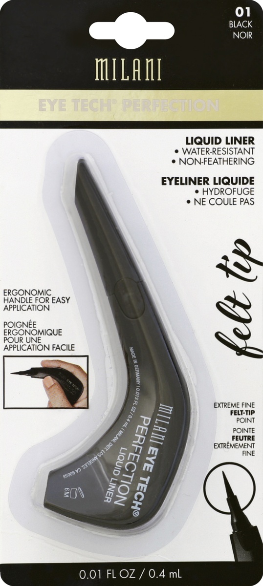 slide 2 of 2, Milani Eye Tech Perfection Liquid Eye Liner - Black, 1 ct