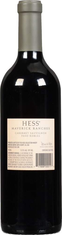 slide 4 of 5, Hess Collection Cabernet Sauvignon 750 ml, 750 ml
