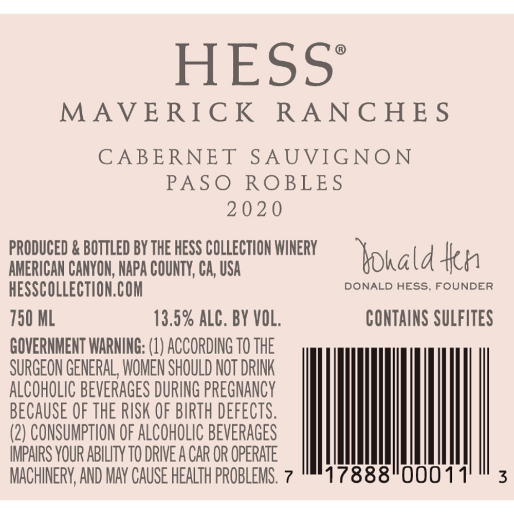 slide 3 of 5, Hess Collection Cabernet Sauvignon 750 ml, 750 ml
