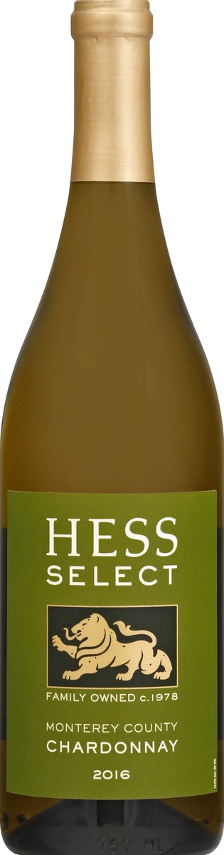 slide 2 of 6, Hess Select Chardonnay Bottle, 750 ml