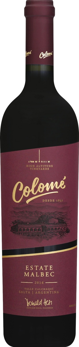 slide 5 of 6, Colome Estate Malbec 750 ml, 750 ml