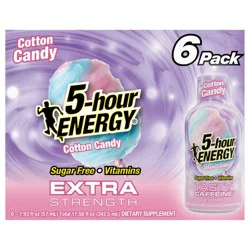 5-Hour Energy Extra Strength Cotton Candy 230 mg Tasty Caffeine