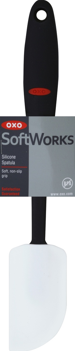 slide 2 of 3, OXO SoftWorks Silicone Spatula - Black, 1 ct