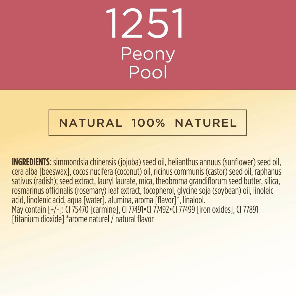 slide 7 of 9, Burt's Bees 100% Natural All Aglow Lip & Cheek Stick, Peony Pool, 1 ct