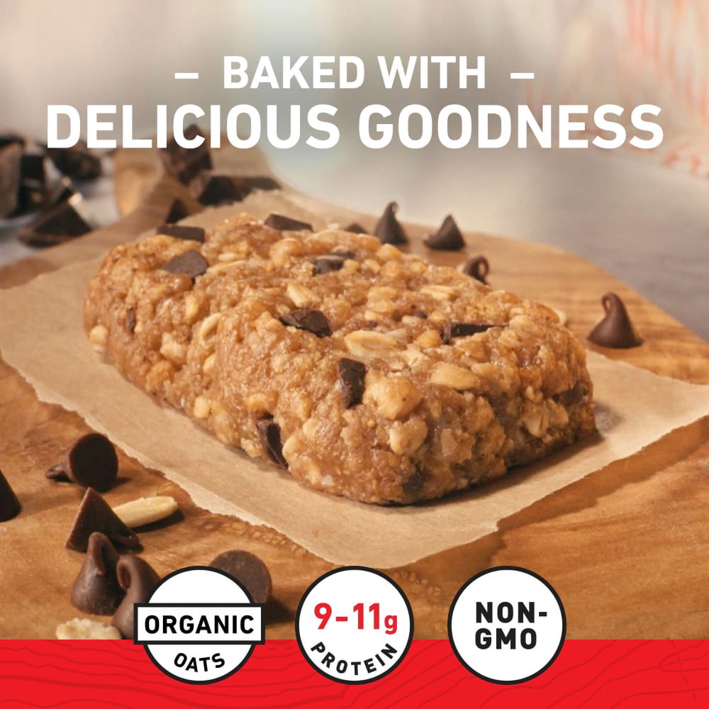 slide 2 of 3, CLIF BAR - Chocolate Chip - Made with Organic Oats - Energy Bars - Non-GMO - Plant Based Protein Bars (5 Pack), 5 ct