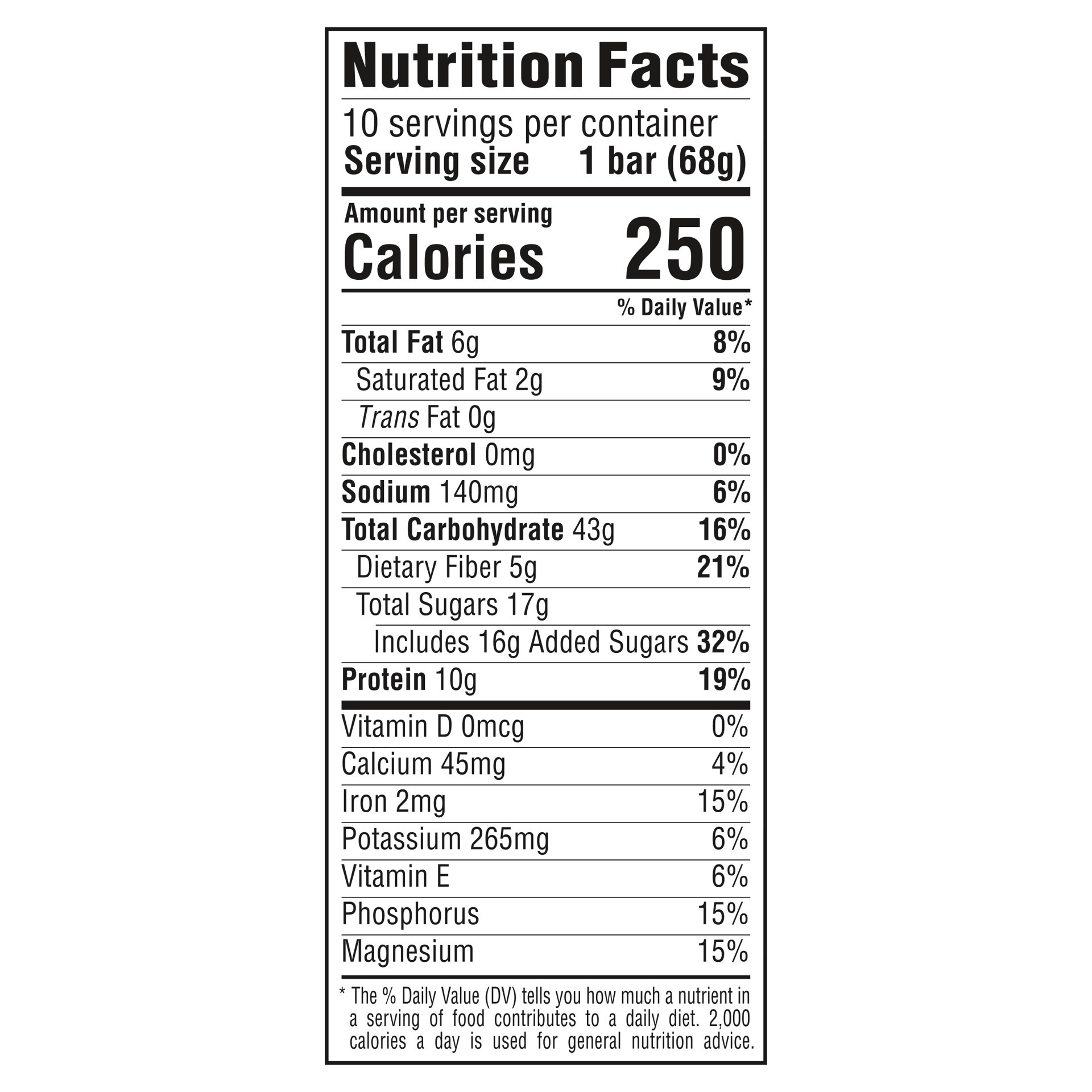 slide 5 of 5, CLIF BAR - Cool Mint Chocolate with Caffeine - Made with Organic Oats - Energy Bars - Non-GMO - Plant Based Protein Bars (10 Pack), 10 ct; 2.4 oz